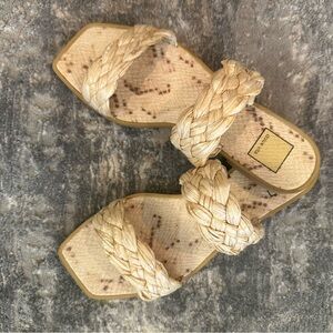 Dolce Vita Woven Tan Sandals